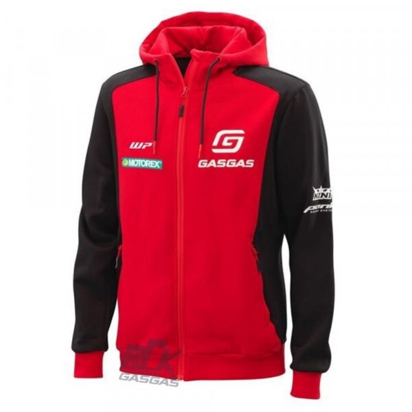 MOLETOM COM ZÍPER EQUIPE OFICIAL GASGAS, TAMANHO - G